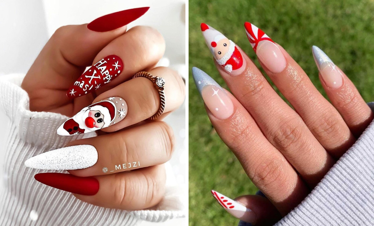 25 Adorable Santa Claus Christmas Nails For A Jolly Look