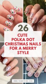 26 Playful Polka Dot Christmas Nails For A Fun And Festive Look 3