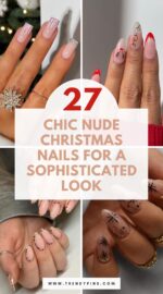 27 Nude Christmas Nails For A Subtle And Elegant Holiday Style 3