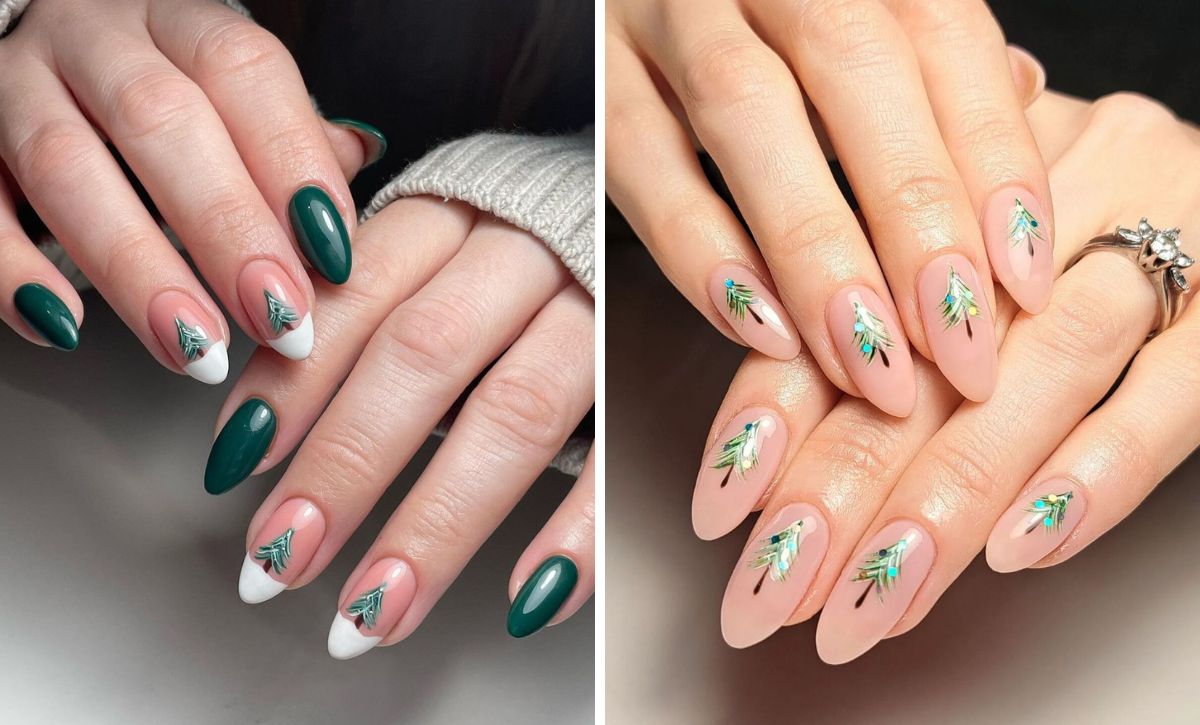 28 Christmas Nails With Trees To Celebrate The Holiday Spirit