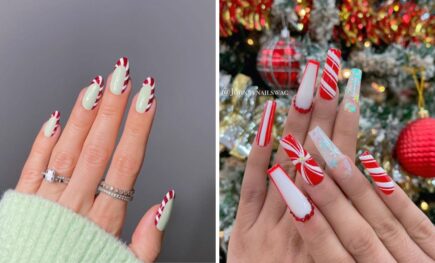 28 Sweet Candy Cane Christmas Nails To Satisfy Your Holiday Sweet Tooth