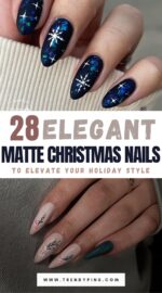 28 Chic Matte Christmas Nails For A Sophisticated Holiday Look Christmas Nails Ideas 2