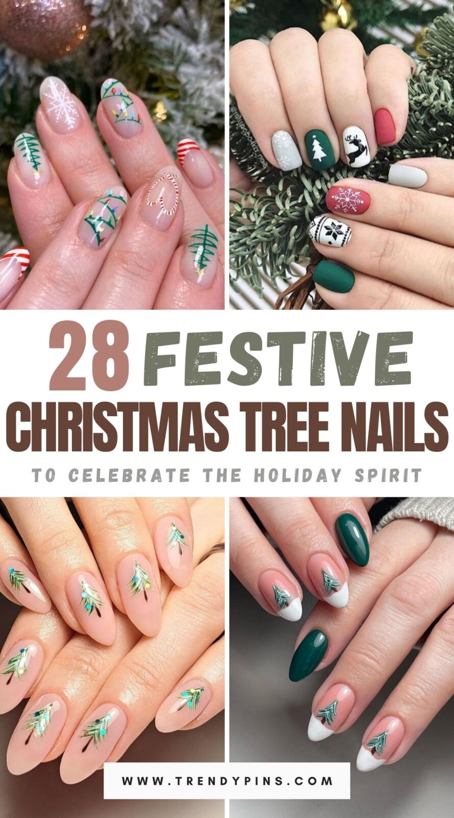 Christmas Nails With Trees 