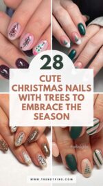 28 Christmas Nails With Trees To Celebrate The Holiday Spirit 3