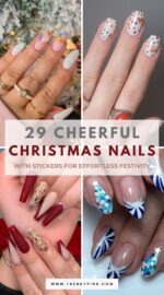 29 Fun Christmas Nails With Stickers For A Quick Festive Look 4