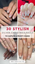 30 Chic Silver Christmas Nails For A Frosty, Festive Vibe 4