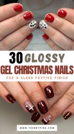 30 Glossy Gel Christmas Nails For A Long Lasting Festive Manicure 2