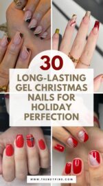 30 Glossy Gel Christmas Nails For A Long Lasting Festive Manicure 3