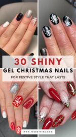 30 Glossy Gel Christmas Nails For A Long Lasting Festive Manicure 4