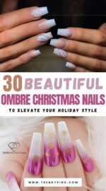 30 Stunning Ombre Christmas Nails For A Festive Gradient Look Christmas Nails Ideas 2