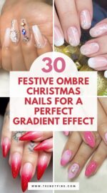 30 Stunning Ombre Christmas Nails For A Festive Gradient Look Christmas Nails Ideas 3