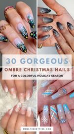 30 Stunning Ombre Christmas Nails For A Festive Gradient Look Christmas Nails Ideas 4