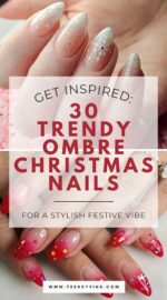 30 Stunning Ombre Christmas Nails For A Festive Gradient Look Christmas Nails Ideas 5