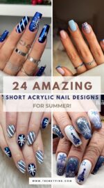 32 Stunning Blue Christmas Nails For A Winter Wonderland Look Christmas Nails Ideas 2