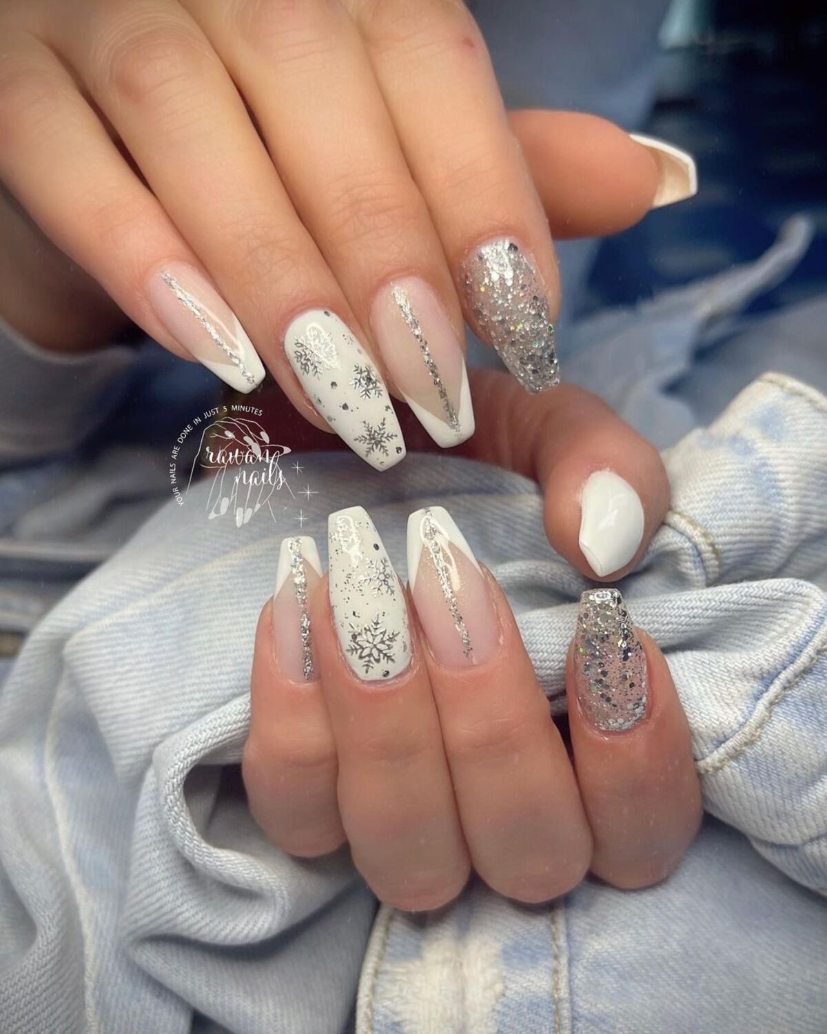 2. Wintry Wonderland with Sparkling Silver and White