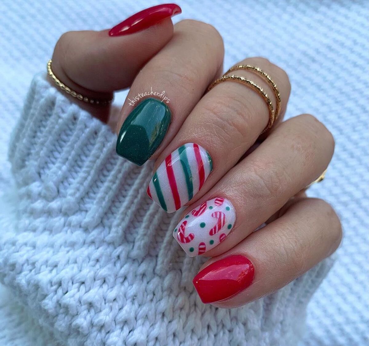 25. Mistletoe Greens and Candy Cane Pink Accents