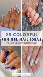 25 Stunning Colorful Gel Nail Ideas To Brighten Your Winter 4