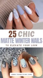 25 Stunning Matte Winter Nail Ideas To Elevate Your Style 2