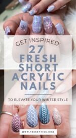 27 Trendy Short Acrylic Nail Ideas To Rock This Winter 5