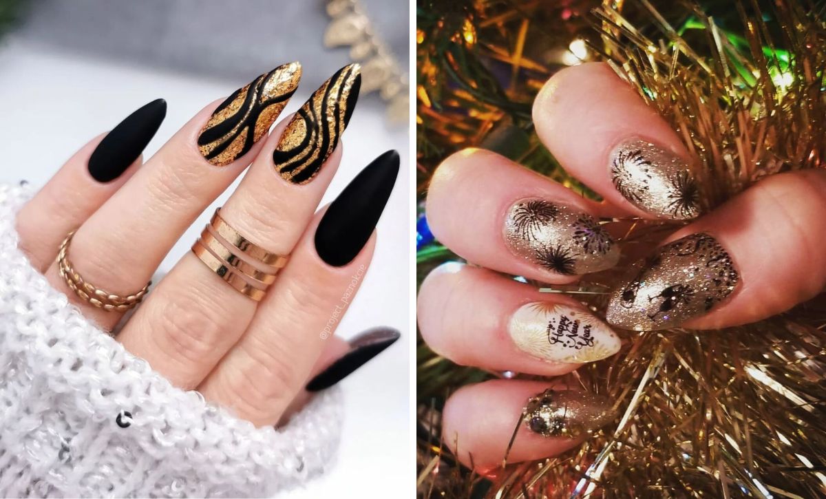 28 Glamorous New Year's Nail Ideas To Sparkle Into The Next Year