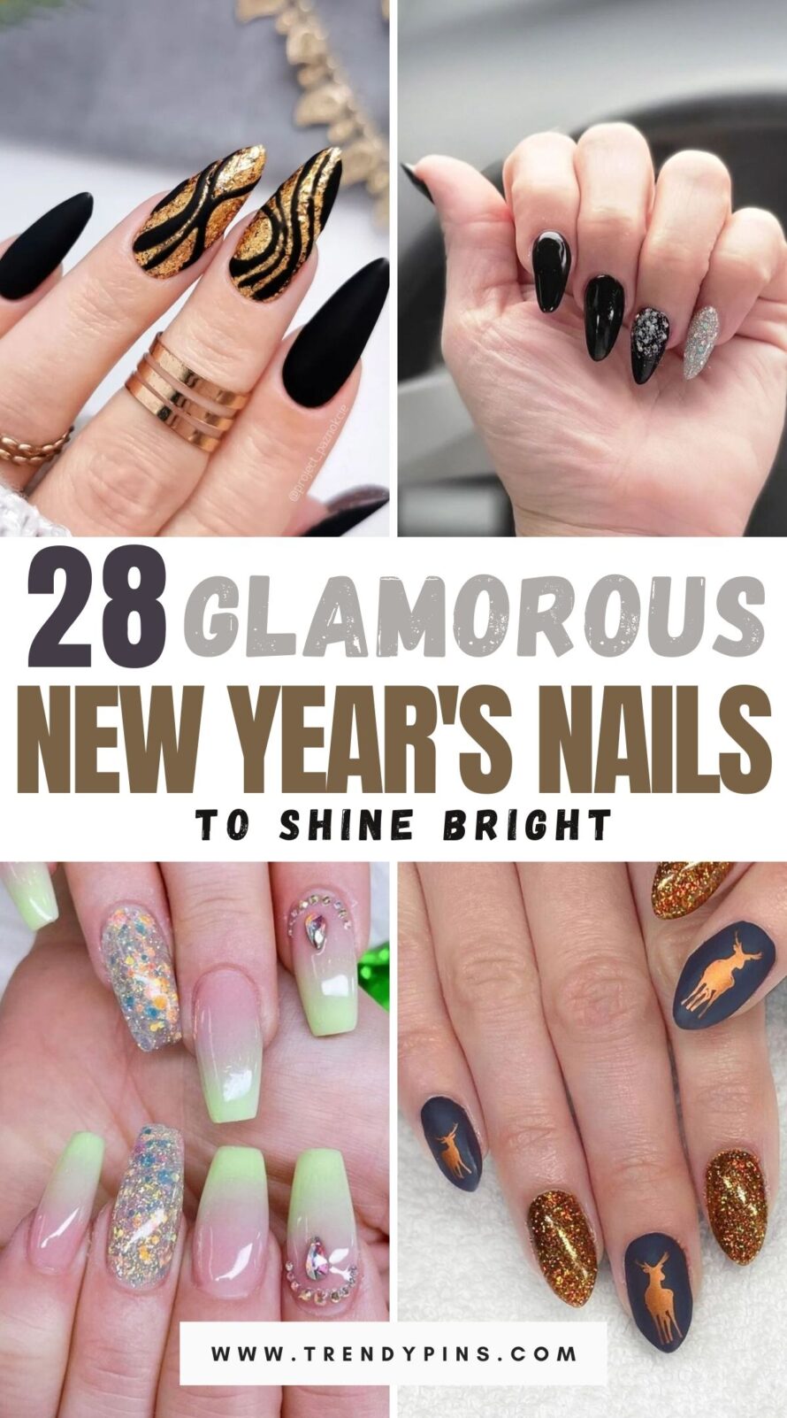 Glamorous New Years Nail Ideas