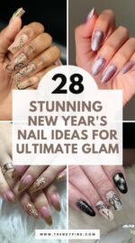 28 Glamorous New Years Nail Ideas To Sparkle Into The Next Year 3