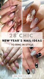 28 Glamorous New Years Nail Ideas To Sparkle Into The Next Year 4