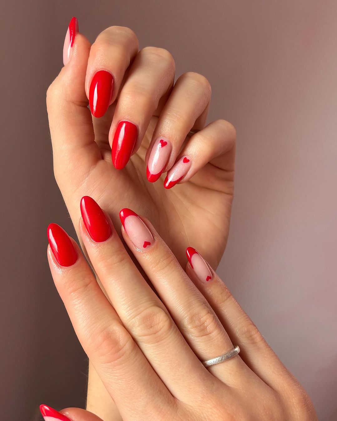 Short Red Nail Designs 20