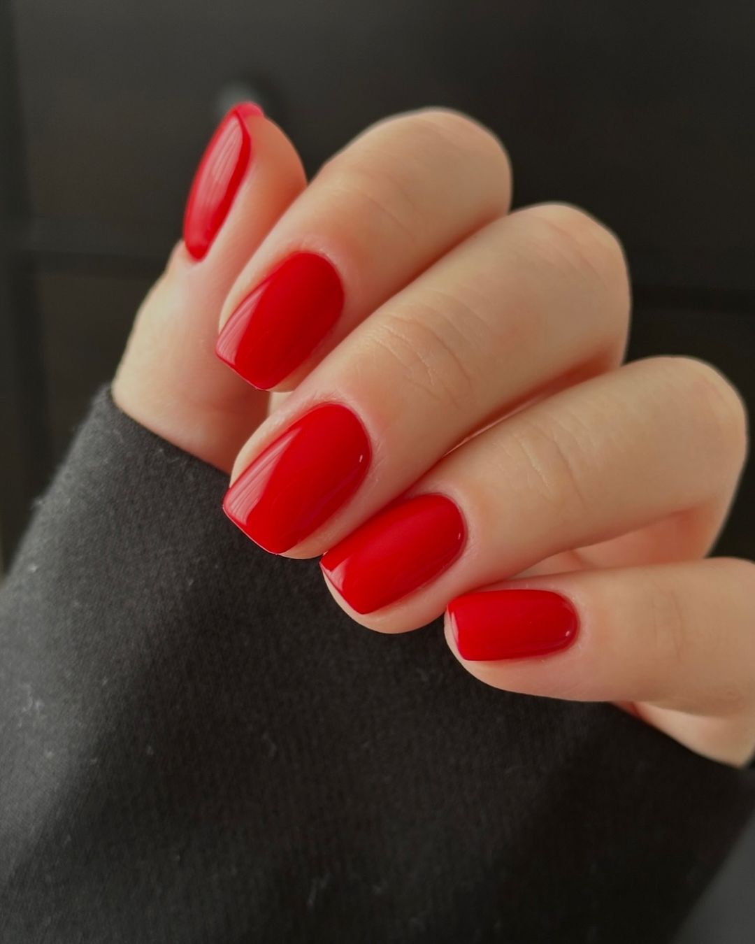 Short Red Nail Designs 6