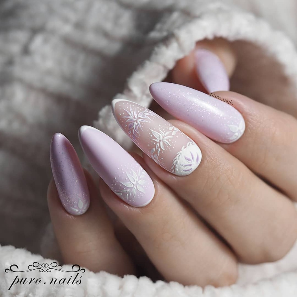 21. Frosted Lavender Elegance