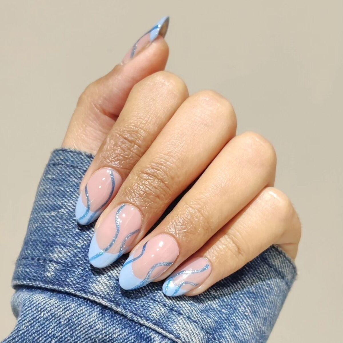 18. Wavy Pastel Blues with a Modern Twist