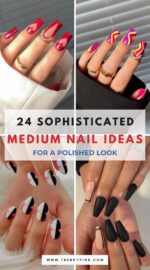 24 Ways To Embrace Elegance With Medium Nail Designs 4