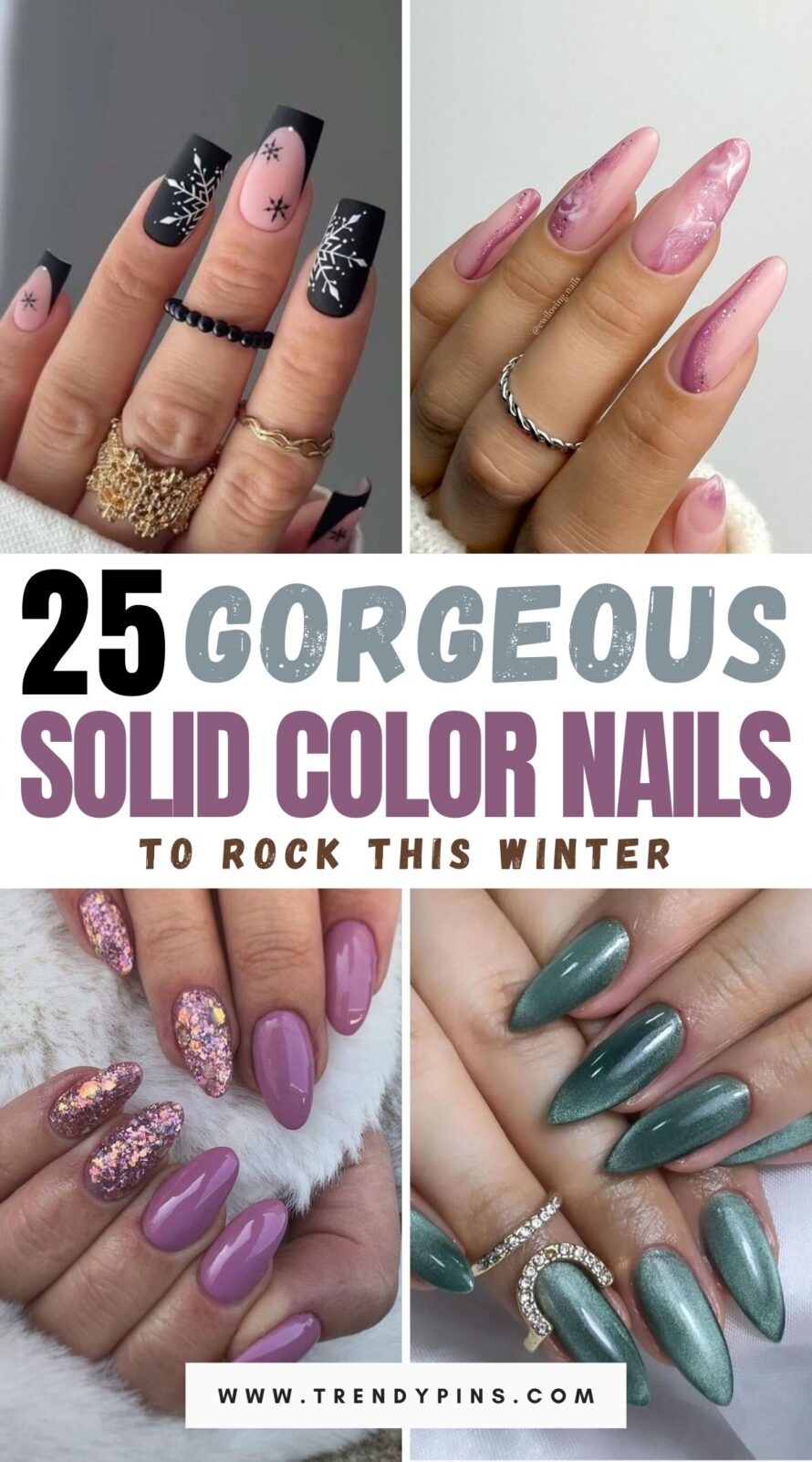 Gorgeous Solid Color Nail Ideas