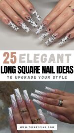 25 Stunning Long Square Nail Design Ideas For A Touch Of Modern Elegance 2