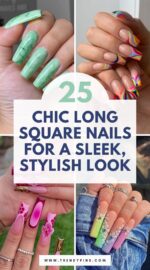 25 Stunning Long Square Nail Design Ideas For A Touch Of Modern Elegance 3