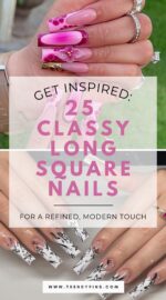 25 Stunning Long Square Nail Design Ideas For A Touch Of Modern Elegance 5