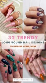 32 Stunning Long Round Nail Designs To Inspire Your Next Manicure 4