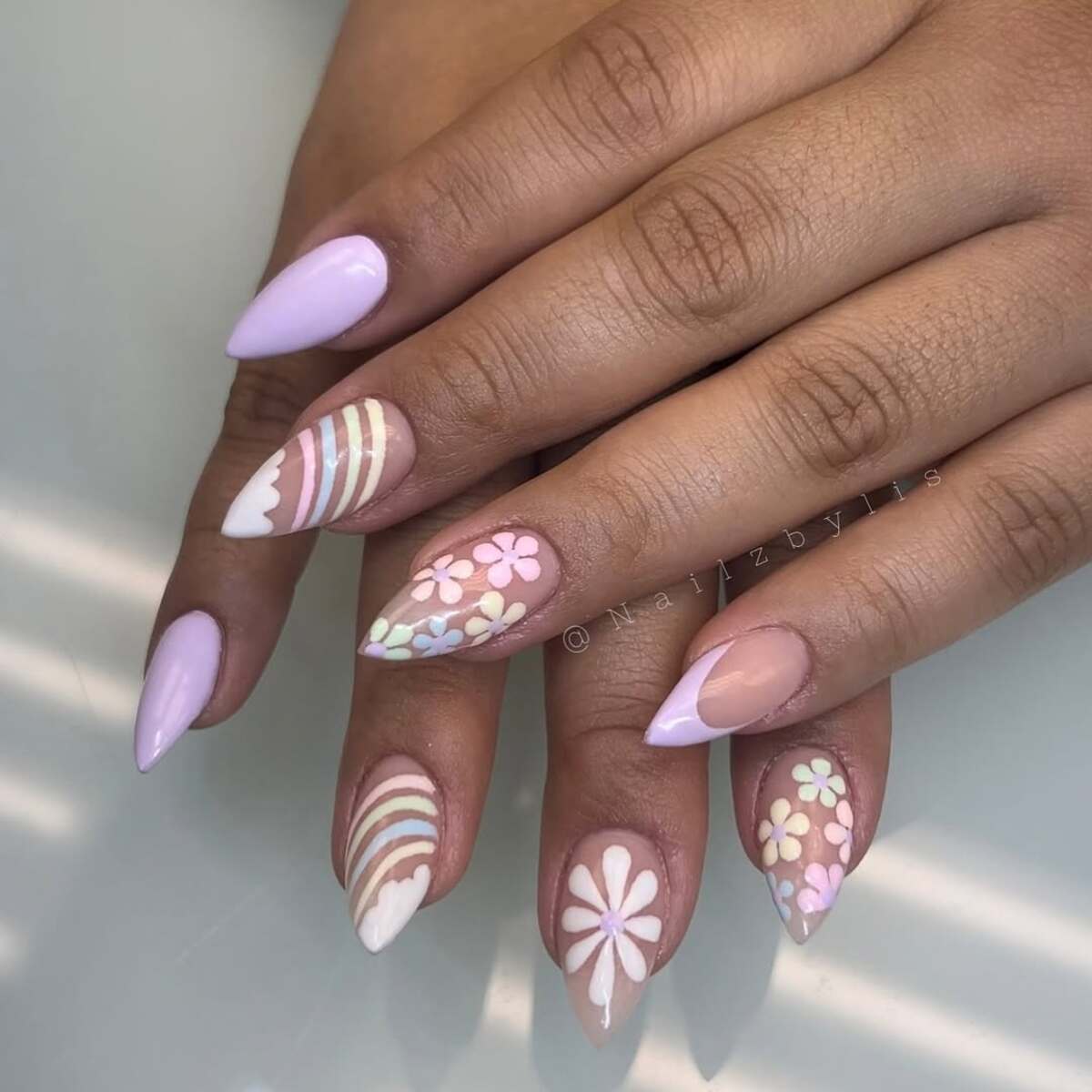 4. Lilac Pastels and Retro Florals