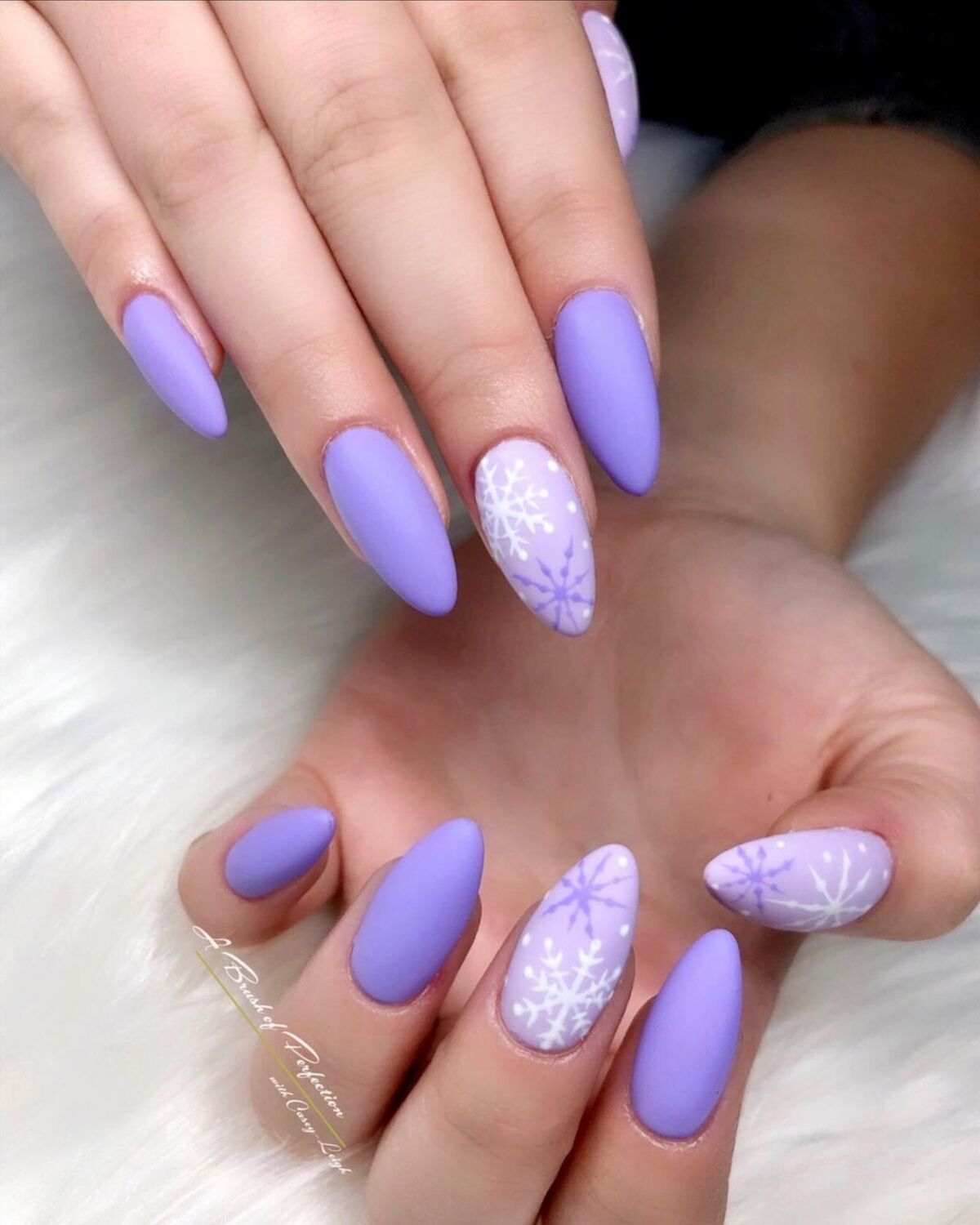 21. Lavender Frost with Snowflake Details