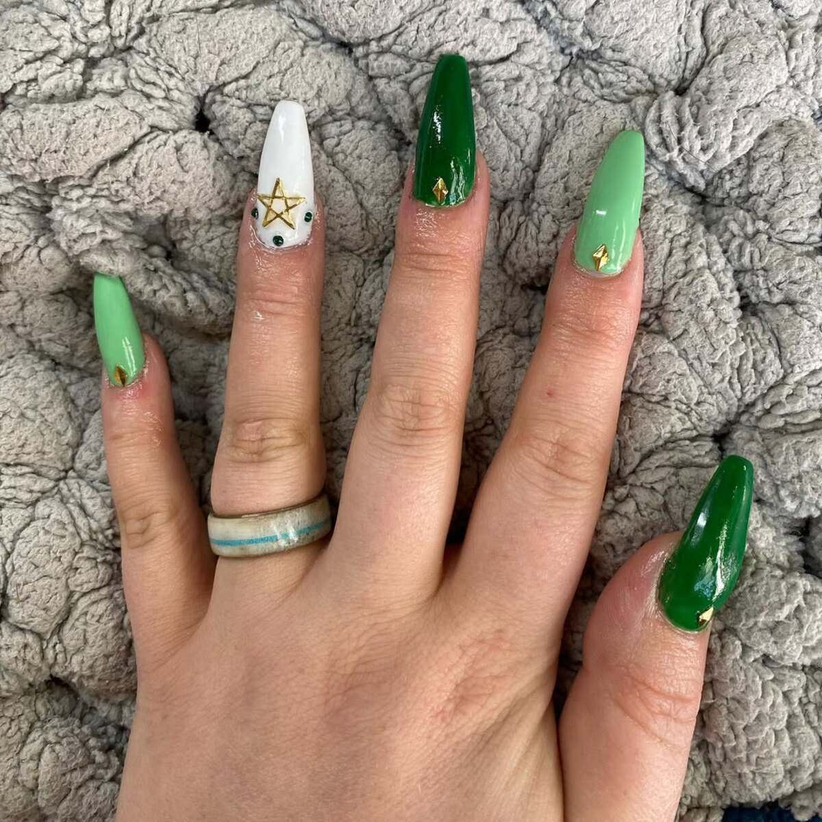 20. Minimalist Shamrocks and Green Ombré