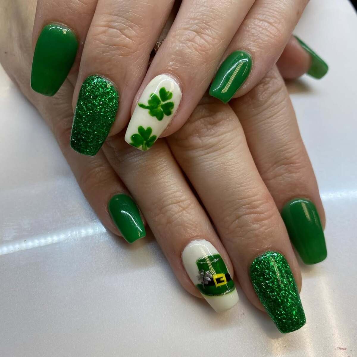 11. Classic Green and White with Shamrocks