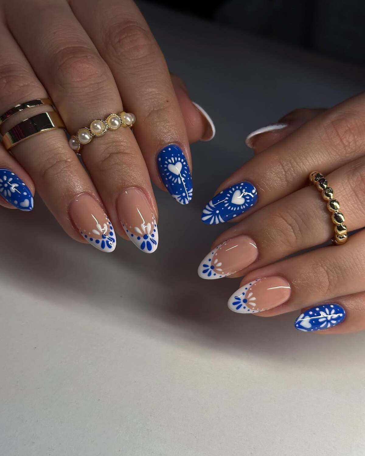 19. Intricate Blue and White Floral Motifs