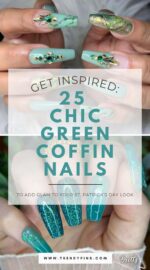 25 Stunning Green Coffin Nails For St Patrick S Day Celebrations 5