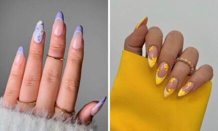 26 Beautiful Spring French Tip Nails With Florals And Pastels For A Fresh Look