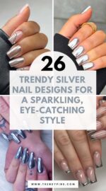 26 Spectacular Silver Nail Design Ideas For A Dazzling Look 3