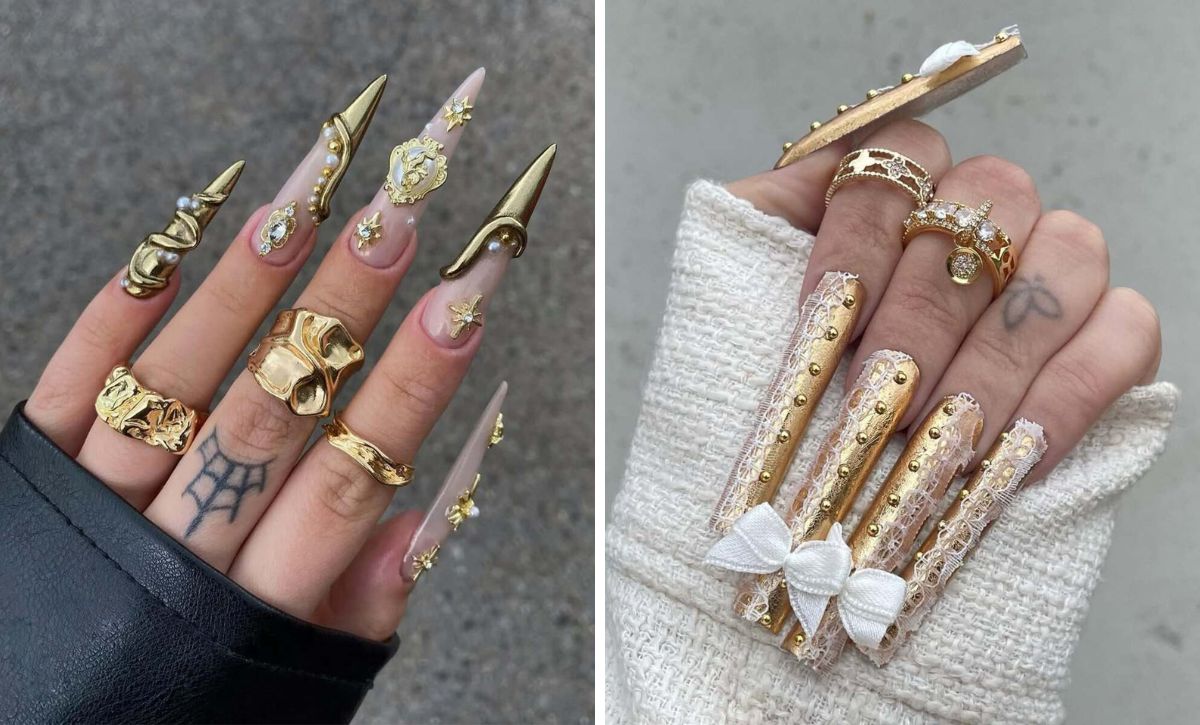 28 Stunning Gold Nail Design Ideas For A Luxurious Look