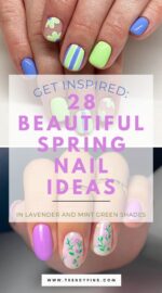 28 Elegant Spring Nail Designs In Lavender And Mint Green To Try Now 5